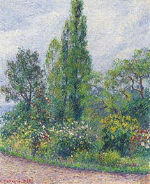 Le Jardin d'Octave Mirbeau a Damps, 1892 von Pissarro | Leinwand Kunstdruck