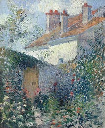 Maisons a Pontoise, c.1878 von Pissarro | Leinwand Kunstdruck