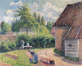 House of Farmers, 1892 by Pissarro | Canvas Print