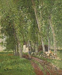 Sous-Bois a Moret , 1902 by Pissarro | Canvas Print