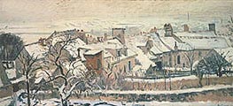 Winter (The Four Seasons), 1872 von Pissarro | Leinwand Kunstdruck