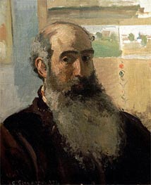 Self Portrait, 1873 by Pissarro | Canvas Print