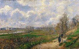 La Sente du Chou, near Pontoise, 1878 by Pissarro | Canvas Print