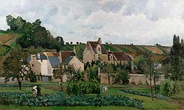 The Hermitage in Pontoise | Pissarro | Gemälde Reproduktion
