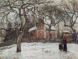 Chestnuts at Louveciennes, 1879 by Pissarro | Canvas Print