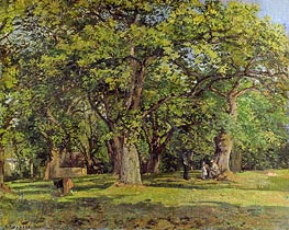 The Forest, 1870 von Pissarro | Leinwand Kunstdruck