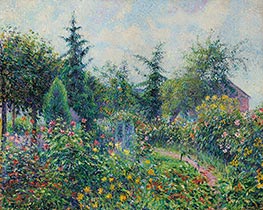 Pissarro | Garden and Henhouse at Octave Mirbeau, Les Damps, 1892 | Giclée Canvas Print