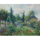 Garden and Henhouse at Octave Mirbeau, Les Damps, 1892 - Pissarro