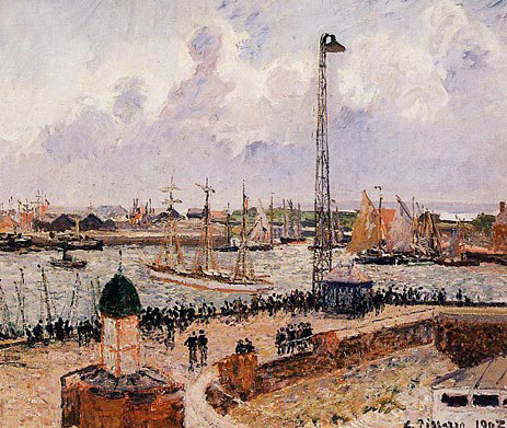 The Inner Harbor, Le Havre, 1903 | Pissarro | Giclée Canvas Print