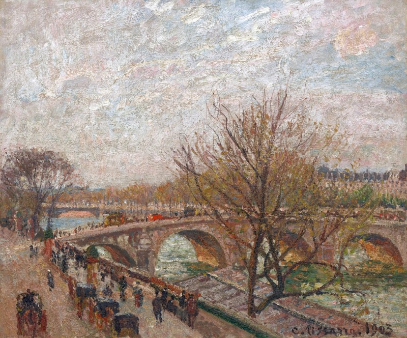 Die Seine in Paris, Pont Royal, 1903 | Pissarro | Giclée Leinwand-Kunstdruck