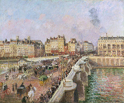 Afternoon Sunshine, Pont Neuf, 1901 | Pissarro | Giclée Leinwand Kunstdruck