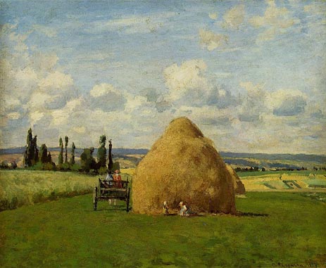 The Haystack, Pontoise, 1873 | Pissarro | Giclée Leinwand Kunstdruck