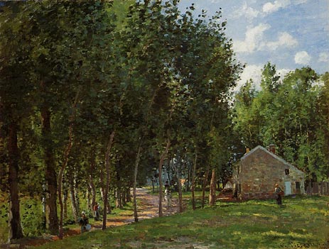 The House in the Forest, 1872 | Pissarro | Giclée Leinwand Kunstdruck