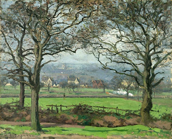 In der Nähe von Sydenham Hill, 1871 | Pissarro | Giclée Leinwand Kunstdruck