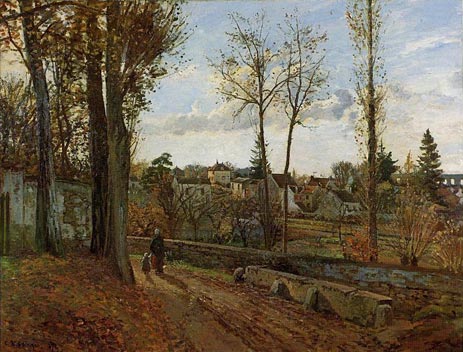 Louveciennes, 1871 | Pissarro | Giclée Leinwand Kunstdruck
