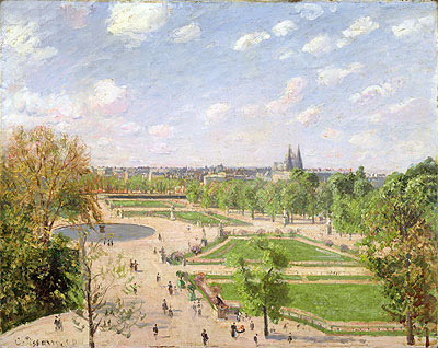 The Garden of the Tuileries on a Spring Morning, 1899 | Pissarro | Giclée Leinwand Kunstdruck