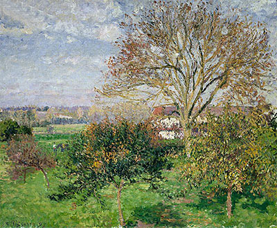 Autumn morning at Eragny, 1897 | Pissarro | Giclée Leinwand Kunstdruck