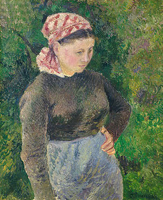 Peasant Woman, 1880 | Pissarro | Giclée Canvas Print
