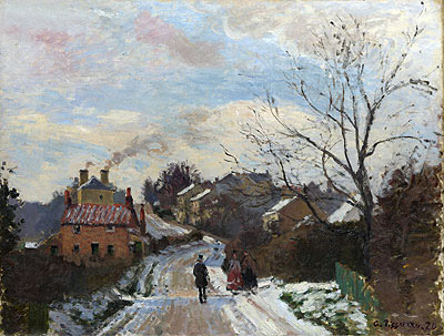 Fox Hill, Upper Norwood, 1870 | Pissarro | Giclée Leinwand Kunstdruck