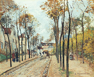 The Boulevard des Fosses, Pontoise, 1872 | Pissarro | Giclée Leinwand Kunstdruck