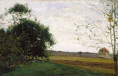 Landscape, c.1865 | Pissarro | Giclée Leinwand Kunstdruck
