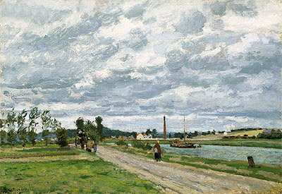 Die Ufer der Oise bei Pontoise, 1873 | Pissarro