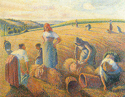 The Gleaners, 1889 | Pissarro | Giclée Canvas Print