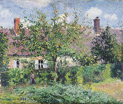 Peasant House at Eragny, 1884 | Pissarro | Giclée Canvas Print