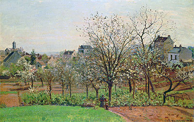 The Orchard, 1870 | Pissarro | Giclée Leinwand Kunstdruck