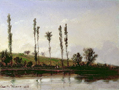 On the Outskirts of Paris, 1856 | Pissarro | Giclée Canvas Print