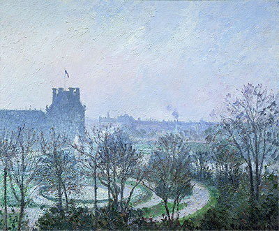 White Frost, Jardin des Tuileries, 1900 | Pissarro | Giclée Canvas Print
