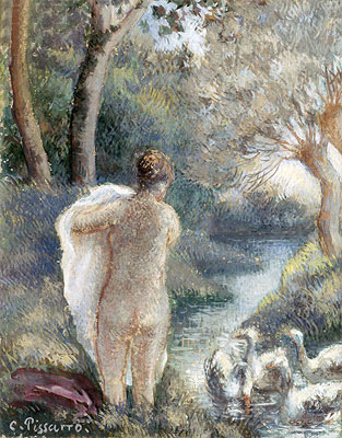 Nude with Swans, c.1895 | Pissarro | Giclée Papier-Kunstdruck