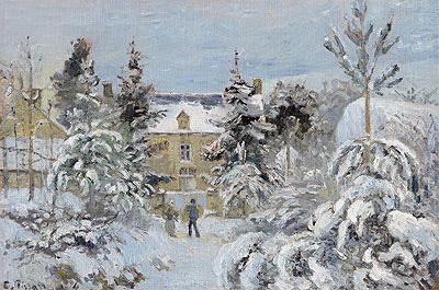 Piette's House at Montfoucault, 1874 | Pissarro