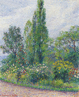 Le Jardin d'Octave Mirbeau a Damps, 1892 | Pissarro | Giclée Leinwand Kunstdruck