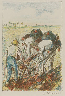 The Plough, 1901 | Pissarro | Giclée Papier-Kunstdruck