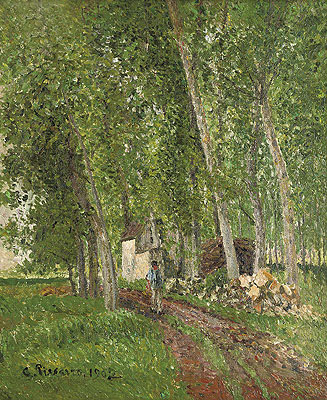 Sous-Bois a Moret , 1902 | Pissarro | Giclée Leinwand Kunstdruck
