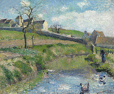 La Ferme du Friche a Osny, 1883 | Pissarro