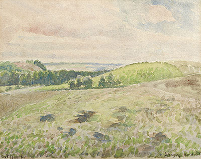 Plowed Ground, Eragny, 1888 | Pissarro