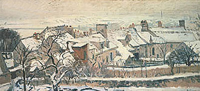 Winter (The Four Seasons), 1872 | Pissarro | Giclée Leinwand Kunstdruck