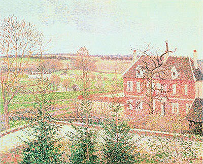 View from My Window (The House of the Deaf Person), 1886 | Pissarro | Giclée Leinwand Kunstdruck