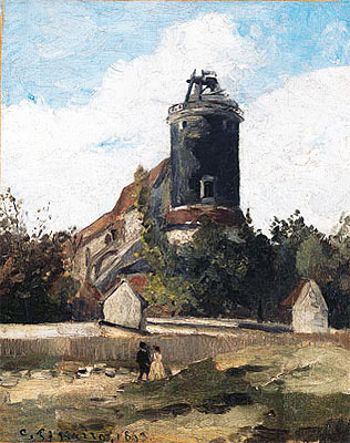 La Tour du Tlgraphe Montmartre, 1863 | Pissarro