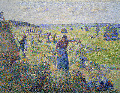 Hay Harvest, 1887 | Pissarro | Giclée Leinwand Kunstdruck