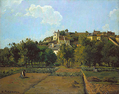 Pontoise, c.1867 | Pissarro | Giclée Leinwand Kunstdruck