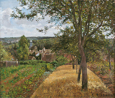 View of the Village of Louveciennes, c.1870 | Pissarro | Giclée Canvas Print