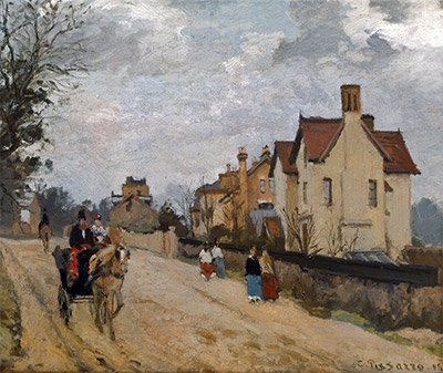 Street in Upper Norwood, 1871 | Pissarro | Giclée Leinwand Kunstdruck