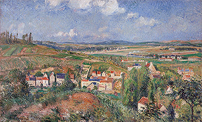 Pissarro | The Hermitage in Summer, Pontoise, 1877 | Giclée Canvas Print