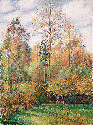 Autumn, Poplars, Eragny, 1894 | Pissarro | Giclée Canvas Print