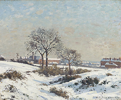 Pissarro | Snowy Landscape at South Norwood, 1871 | Giclée Canvas Print