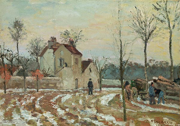 Pissarro | The Thaw or The House of Monsieur Musy, Louveciennes, 1872 | Giclée Canvas Print