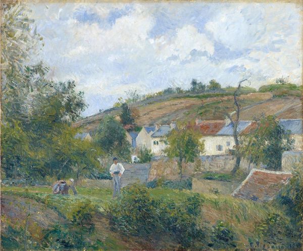 Pissarro | A Corner of l'Hermitage, Pontoise, 1878 | Giclée Canvas Print